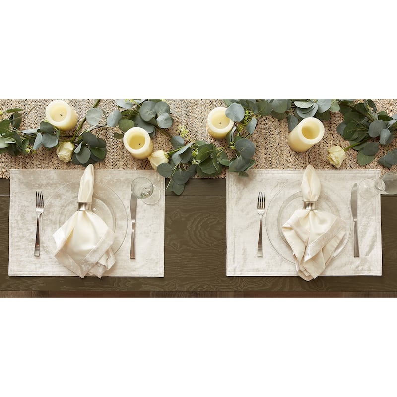 DII Cream Velvet Placemat (Set of 4)