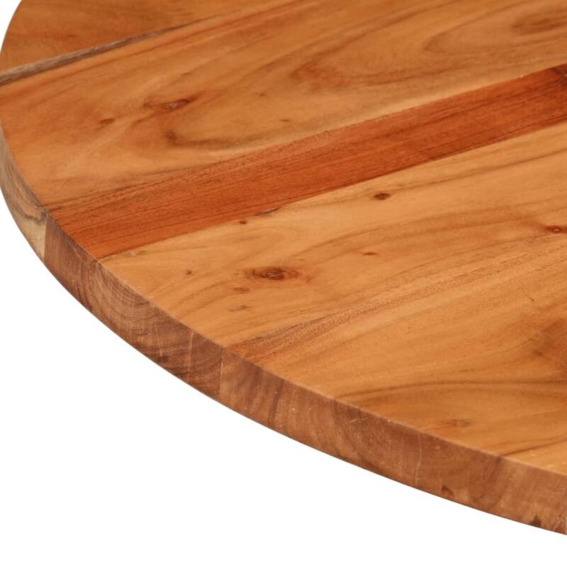 vidaXL Table Top Natural Acacia Solid acacia wood 27.6 in Diameter - 27.6 x 27.6 x 1.5