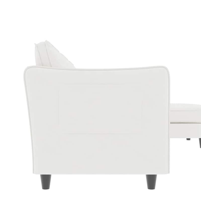 Christopher Knight Home - Benjamin Spacious 3-Seater L-Shaped Sofa with Movable Ottoman and Storage Pockets