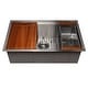 preview thumbnail 3 of 25, ZLINE Garmisch Undermount Single Bowl Scratch Resistant Stainless Steel Kitchen Sink with Bottom Grid and Accessories