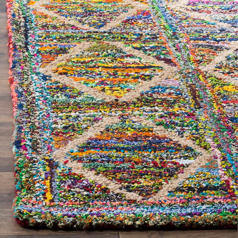 SAFAVIEH, Handmade Nantucket Gudfinna Contemporary Cotton Rug