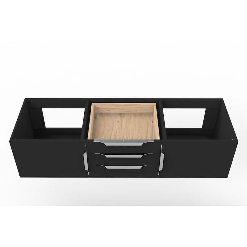Alpine 60" Wall Mounted Bathroom Vanity (Base Only)