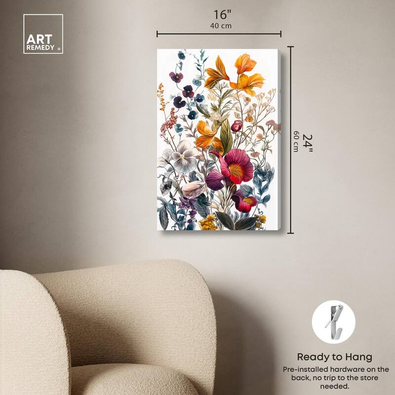 Iris Indigo II Canvas by Art Remedy, Gallery Wrapped