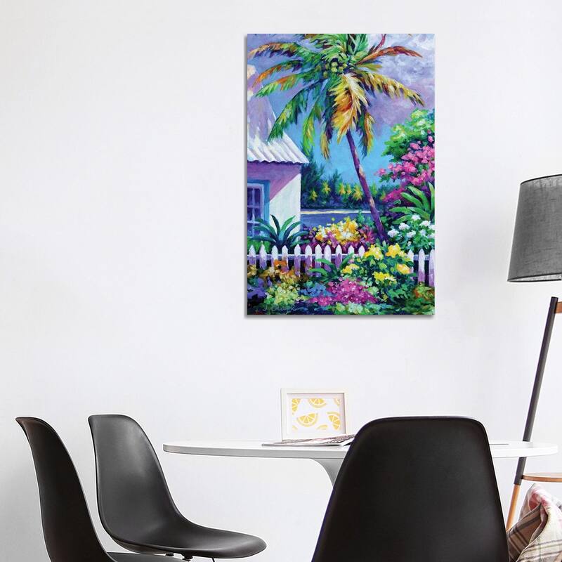 iCanvas "Palm At Cayman Kai" by John Clark Canvas Print - 40x26x1.5
