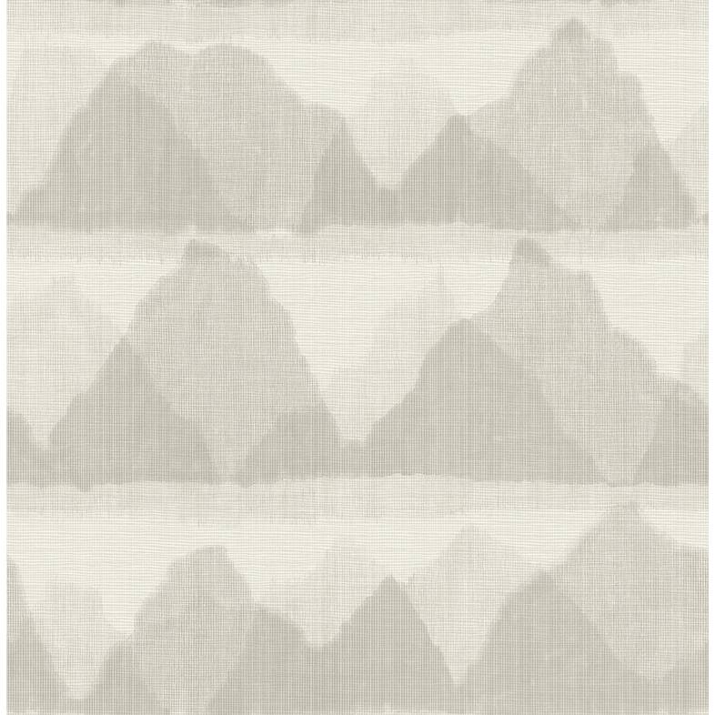 NuWallpaper Taupe Mountain Peak Peel & Stick String Wallpaper - 216in x 20.5in x 0.025in