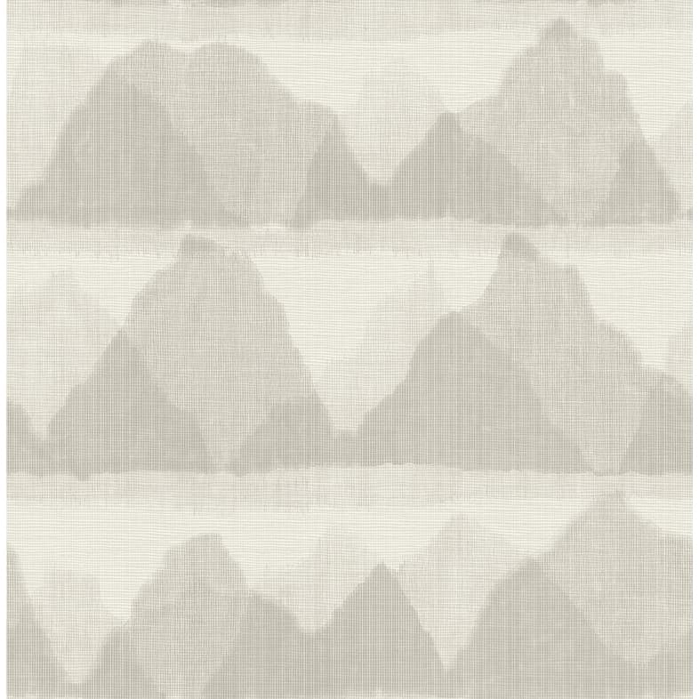 NuWallpaper Taupe Mountain Peak Peel & Stick String Wallpaper - 216in x 20.5in x 0.025in
