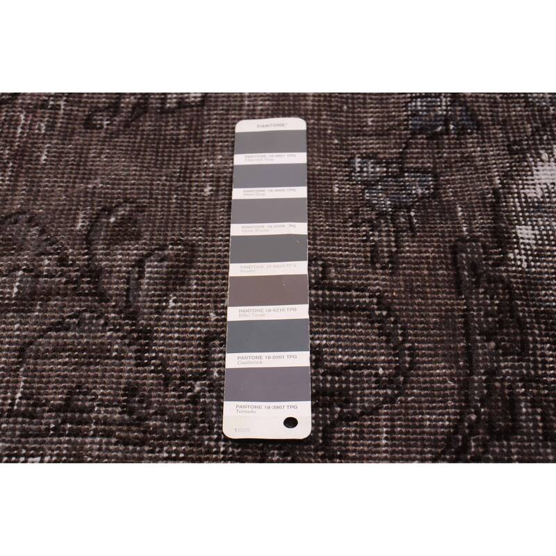 ECARPETGALLERY Hand-knotted Color Transition Grey Wool Rug - 9'7 x 12'6