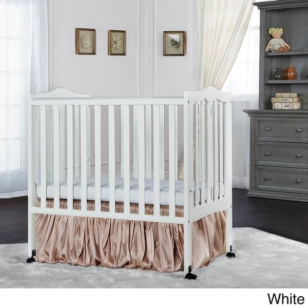 slide 2 of 2, Dream on Me 2-in-1 Lightweight Folding Portable Crib