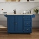 preview thumbnail 14 of 44, Homestyles Mobile Kitchen Island Cart with Wood Top and Dropleaf Breakfast Bar