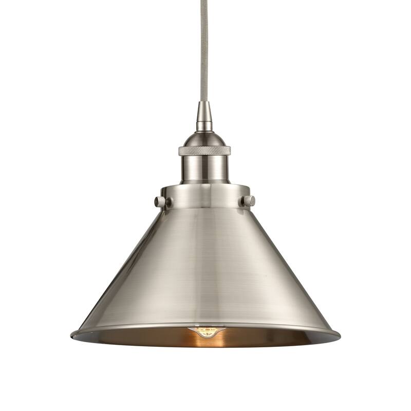 Innovations Lighting 616-1PH-9-10 Briarcliff Pendant Briarcliff 10" - Brushed Satin Nickel