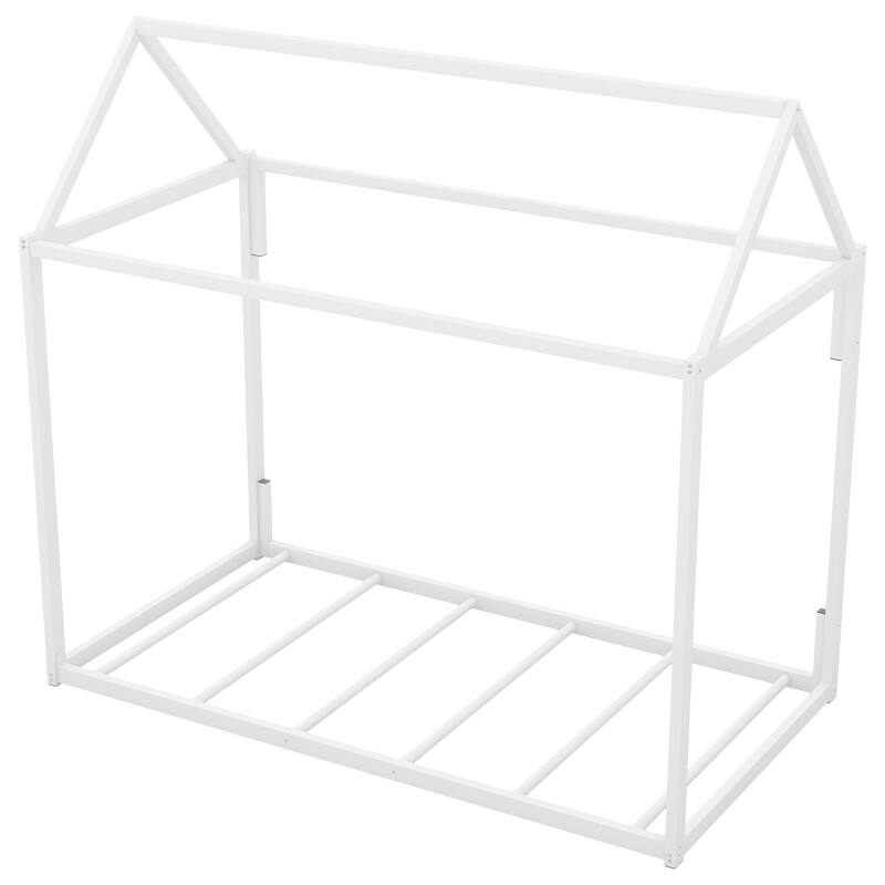 Metal House Shape Platform Bed, twin Bed Bath & Beyond 40221754