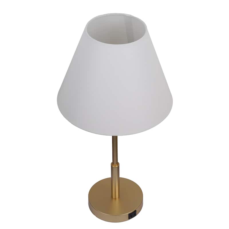 Kenroy Home Marlow Lamp with USB ports - Antique Brass - Set of 2