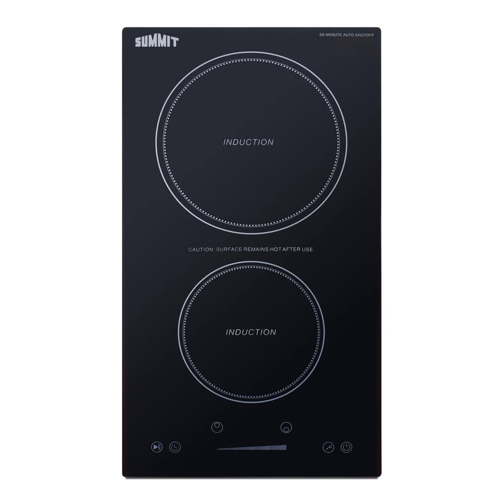 Summit SINCH115V2 12" Wide 2 Burner Electric Cooktop with Induction