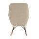 preview thumbnail 8 of 10, Little Seeds Raven Upholstered Rocker, Nursery Furniture