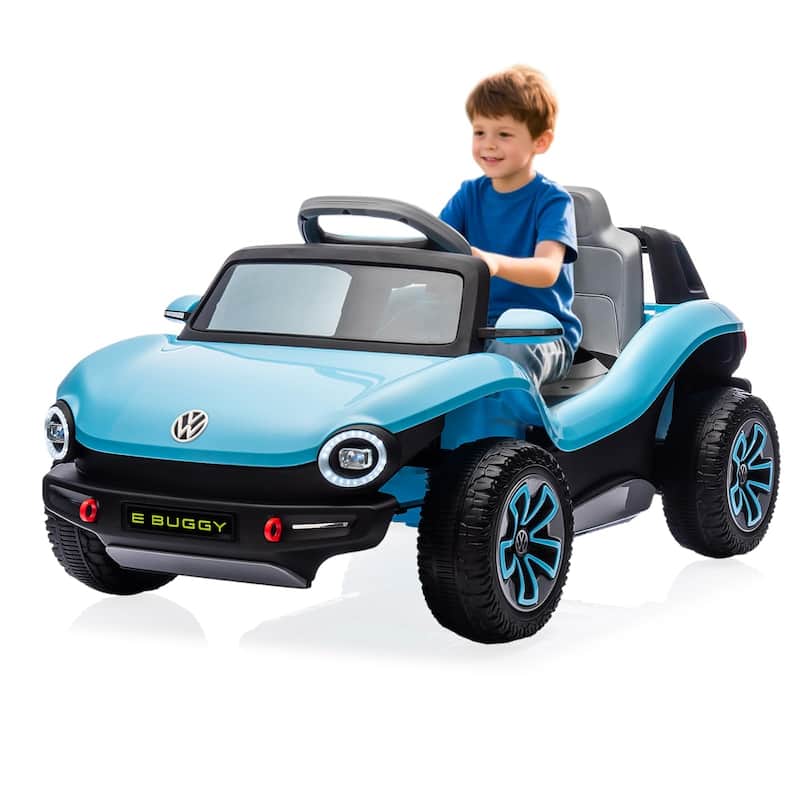 Ride On Car, Licensed Volkswagen Beetle Electric Toy Car for Kids,Toddler Electric Vehicle with Parental Remote - Blue