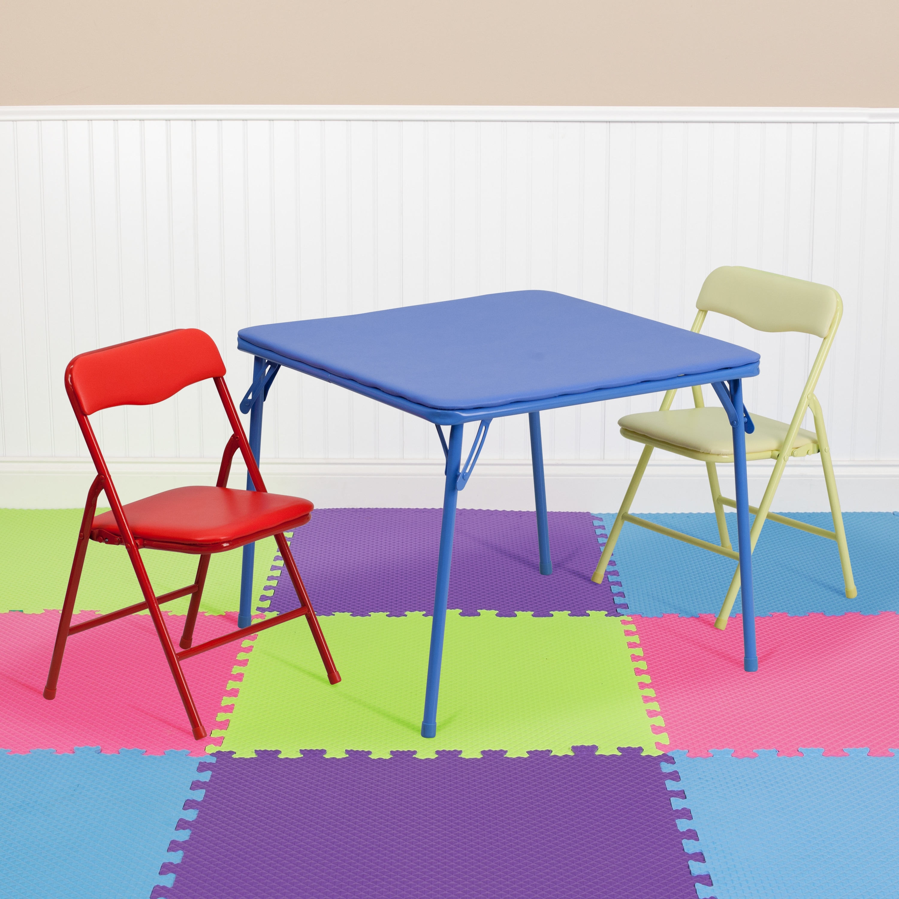 children's foldable table and chair set