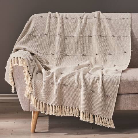 Roden Boho Fabric Throw Blanket by Christopher Knight Home