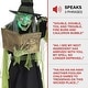 preview thumbnail 5 of 10, Haunted Hill Farm 6-Ft. Tall Motion-Activated Enchantress Witch, Premium Talking Halloween Animatronic, Plug-In