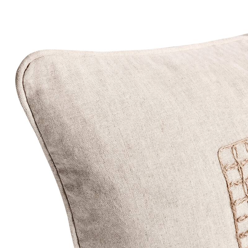 Villa by Classic Home Siena 14"x26"Cotton Linen Blend Throw Pillow