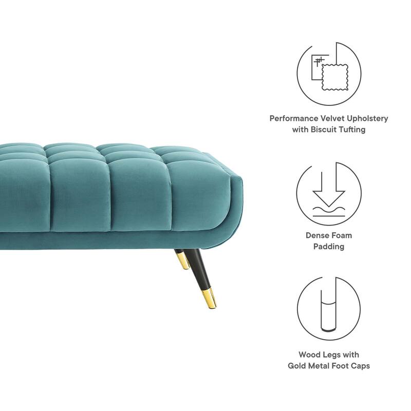 Adept 60" Performance Velvet Bench