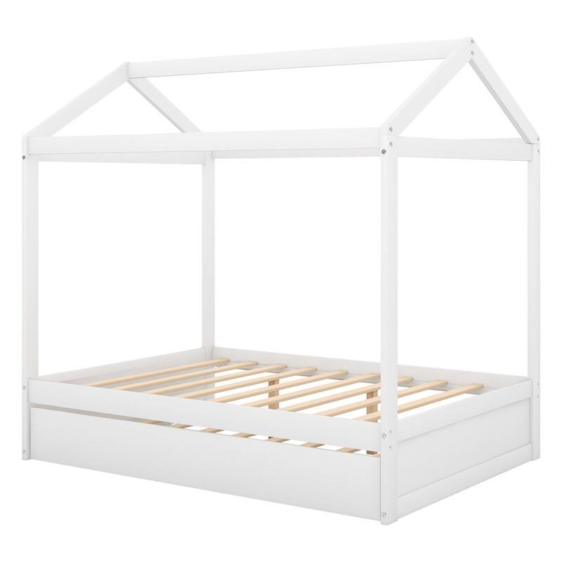 Basic Full Kids House Bed with Trundle - Bed Bath & Beyond - 39069004
