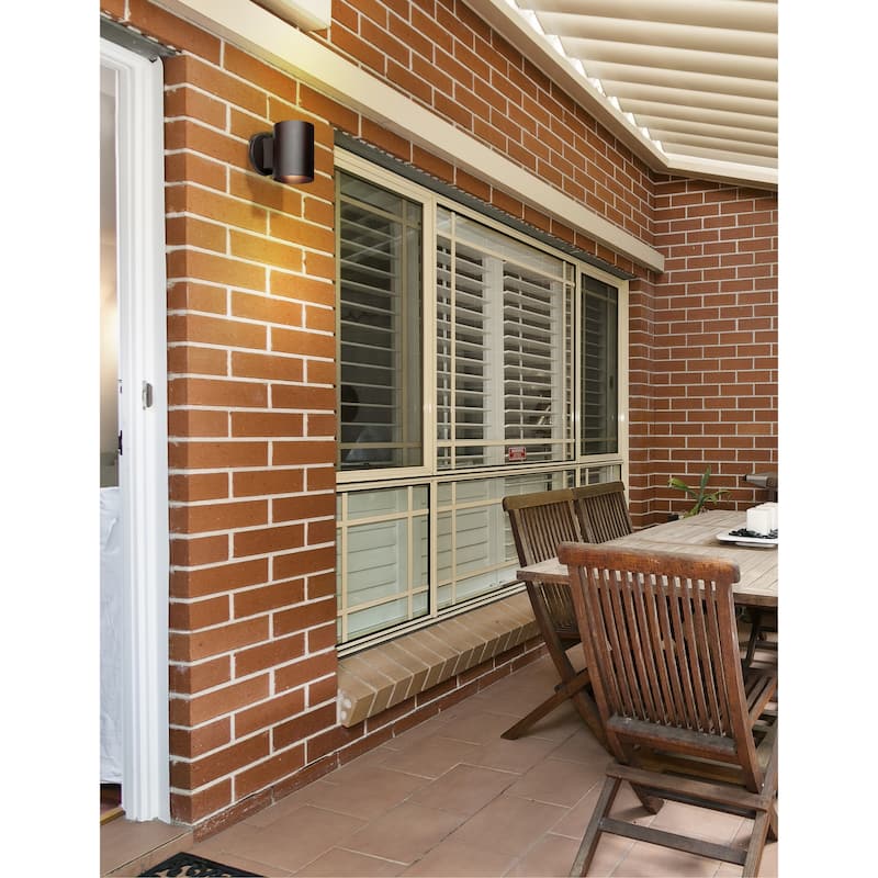 Access Lighting Poseidon - 1-Light Wet Location Wallwasher - Black Finish - Incandescent - A19