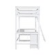 preview thumbnail 9 of 32, Twin Size Loft Bed with U-shaped Desk,Drawers and Storage Shelves,White/Antique Brown