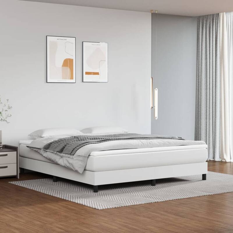 vidaXL Spring Mattress Bed-in-a-Box Single Bed Foam Mattress Medium Hardness - White - King