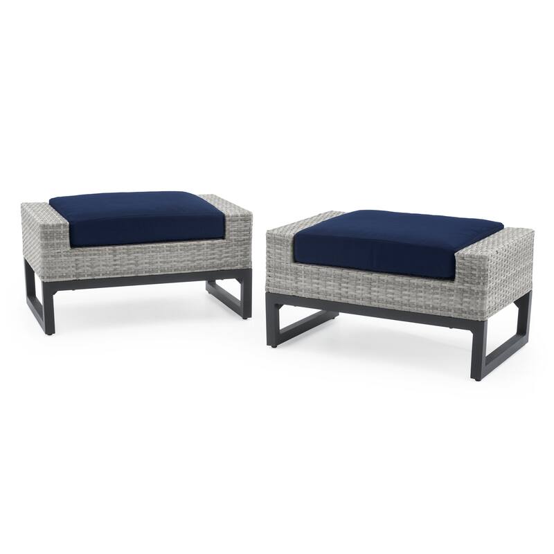 Milo 5 Piece Sunbrella Outdoor Patio Motion Club Set