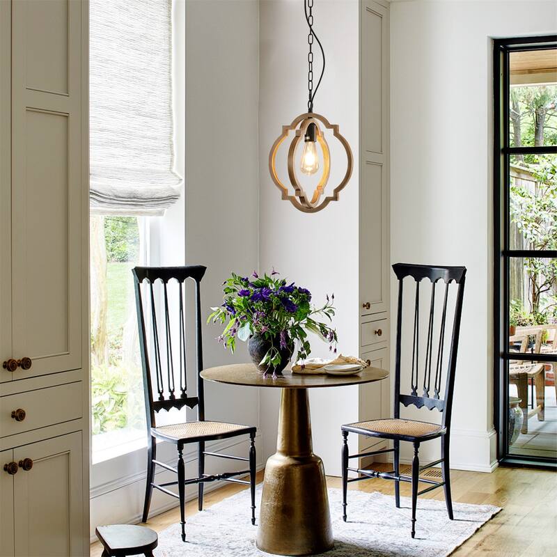 Farmhouse Chandelier, Retro Country Dining Room Lamp, Bulb Not Included