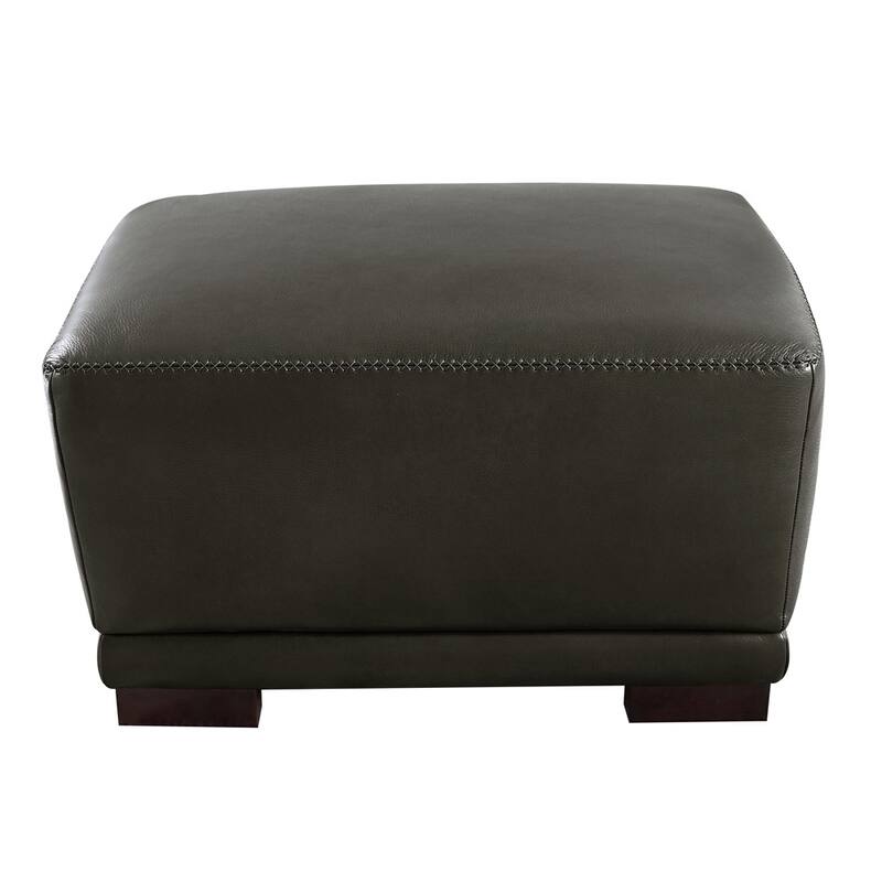 Hydeline Mary Top Grain Leather Chair with Memory Foam and Springs