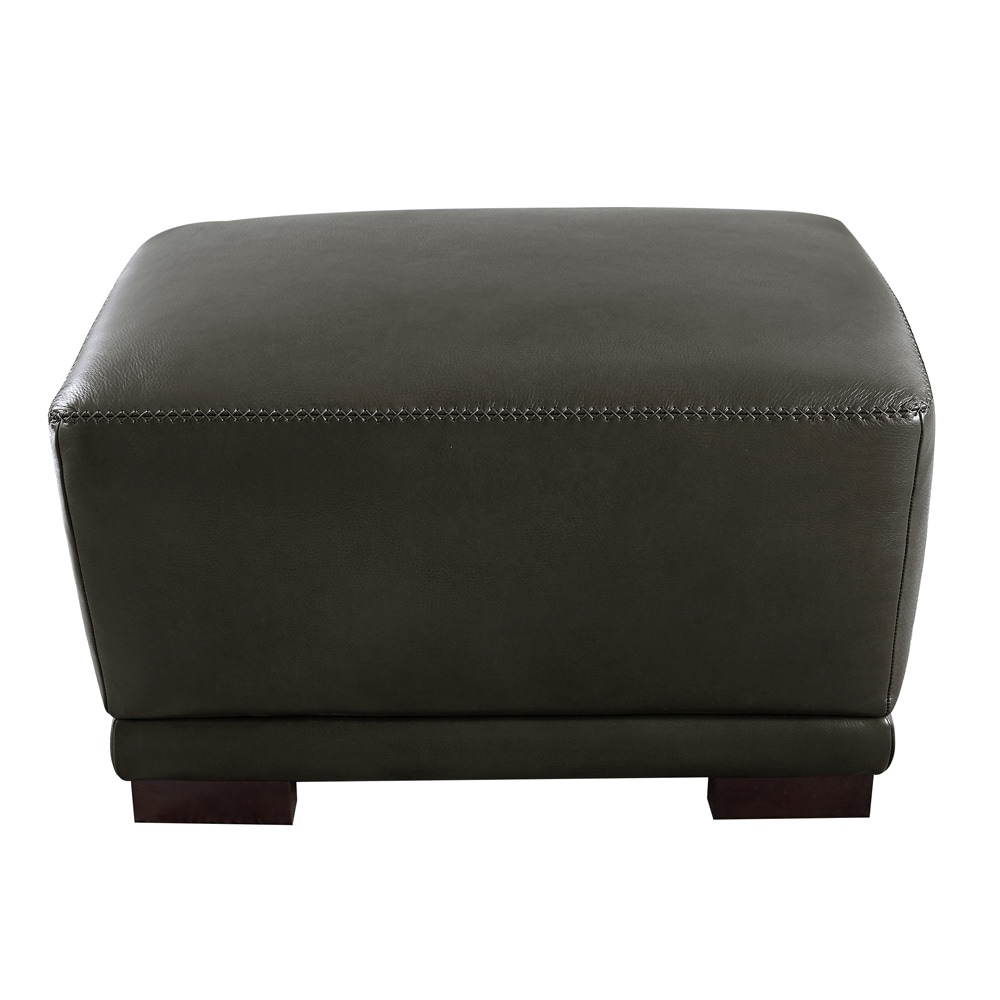 Hydeline Mary Top Grain Leather Chair with Memory Foam and Springs