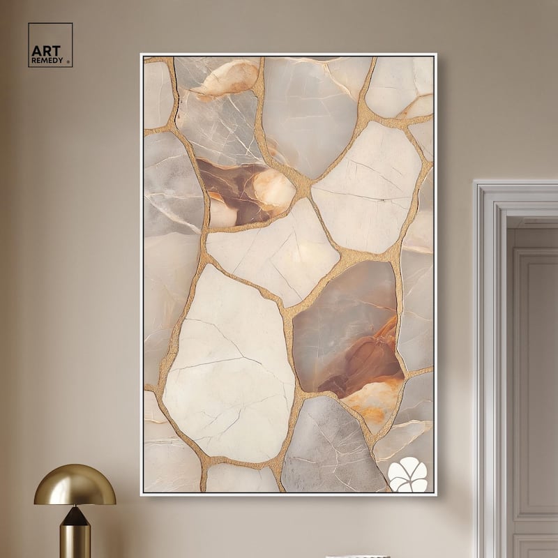 Textured Earthy Tones I Canvas by Art Remedy