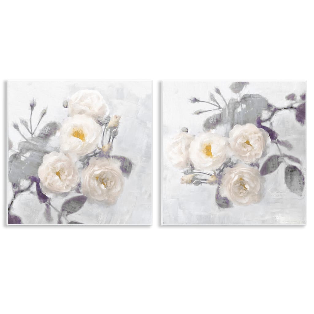 Stupell Country Blossoms Bundle Wall Plaque Art Design By Emily Ford (Set of 2)