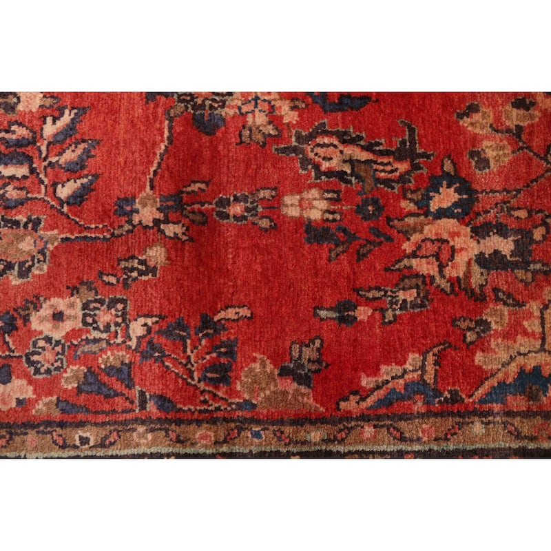 ECARPETGALLERY Hand-knotted Andelz Red Wool Rug - 3'5 x 9'4
