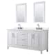 Option White / White Quartz Top / Matte Black Hardware