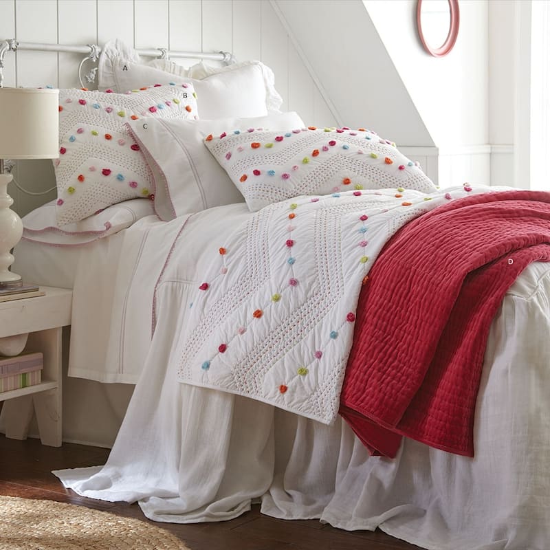 Medeleen Multicolor Cotton Quilt or Pillow Sham