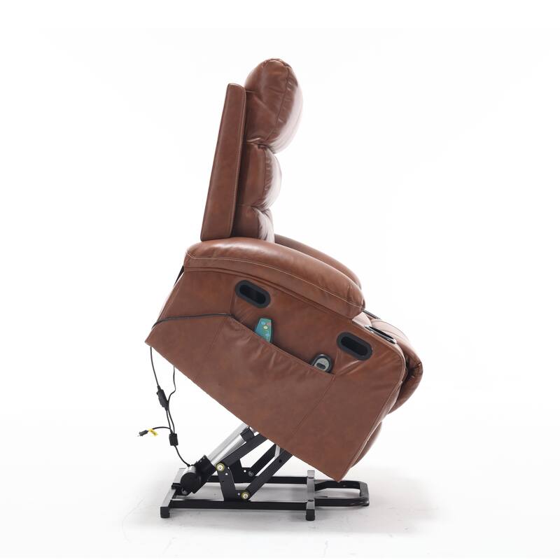 21" Width Electric Power Lift Recliner Chair Sofa For Elderly Living Room, 5 Vibration Modes, Reclining Chair