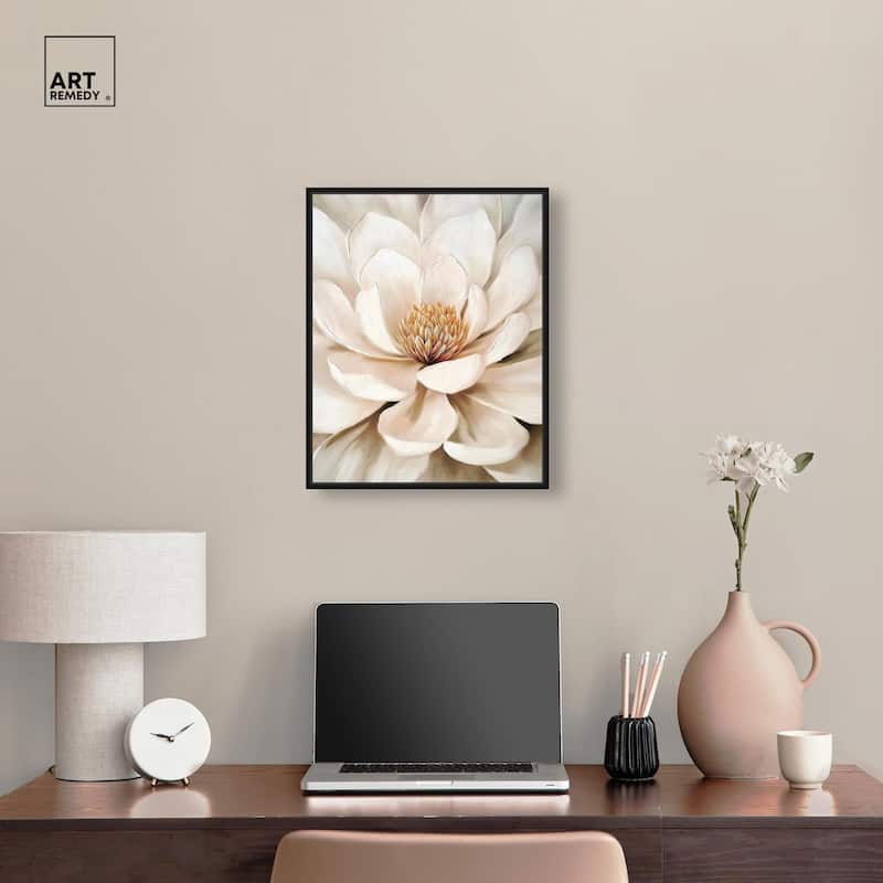 Golden Heart Canvas by Art Remedy