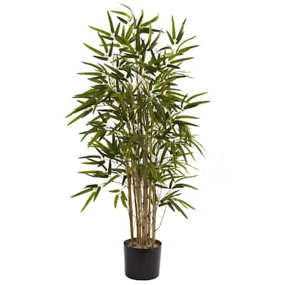 Bamboo Tree 3.5ft Decorative Accent Plant for Home Office Decor - 3.5ft.