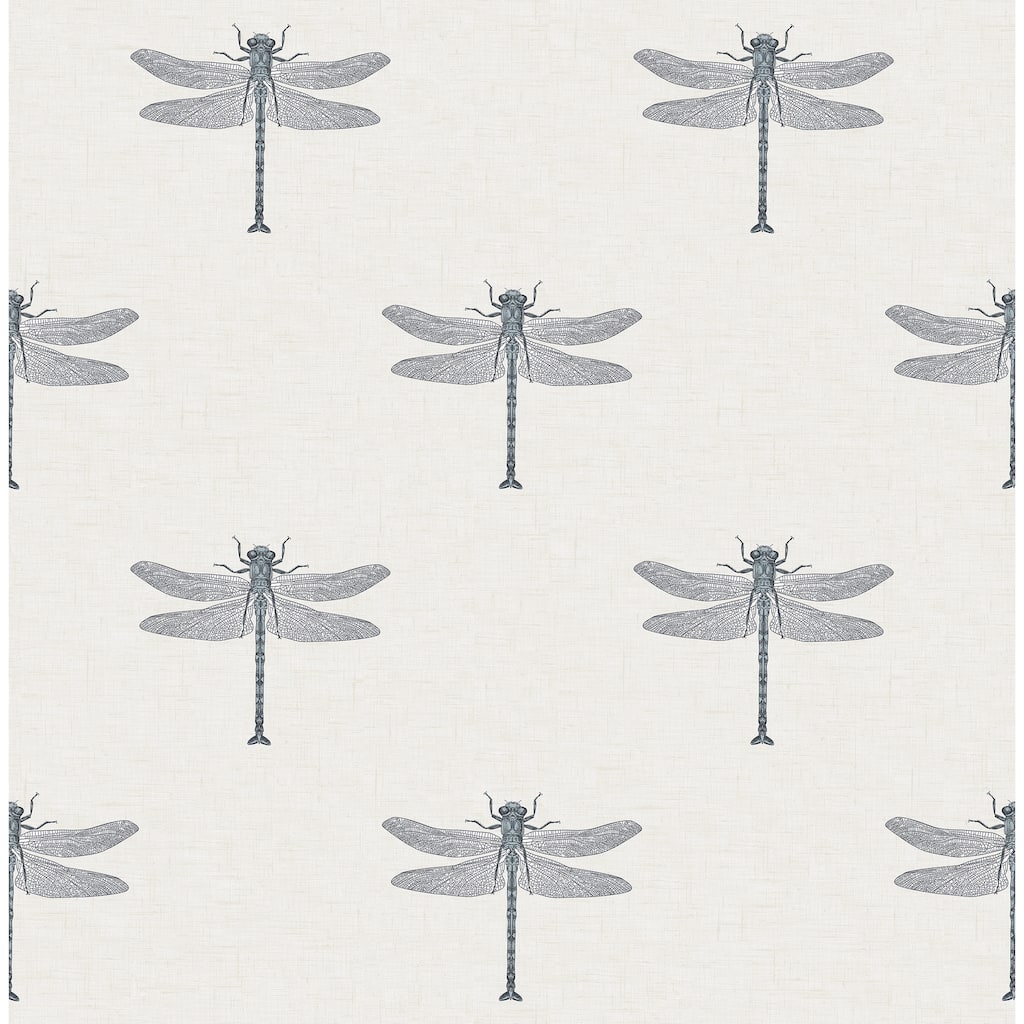 Seabrook Designs Catalina Dragonfly Unpasted Wallpaper