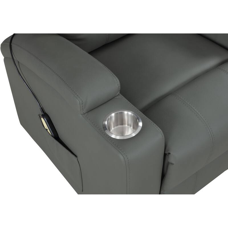 Armstrong Upholstered Power Lift Massage Recliner