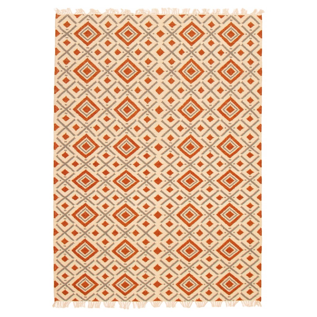 Ankara FW Cream Kilim 5'5" x 7'9" - 5'5 x 7'9