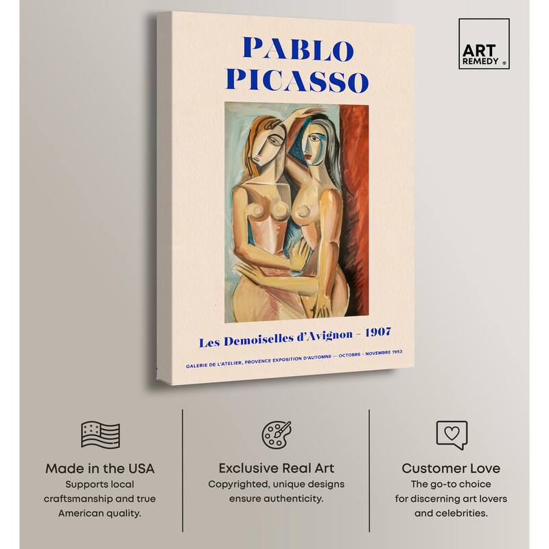 Picasso's Avignon Canvas by Art Remedy, Gallery Wrapped