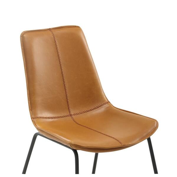 Slope Vintage Faux Leather Dining Chair Set Of 2 Overstock 31722556
