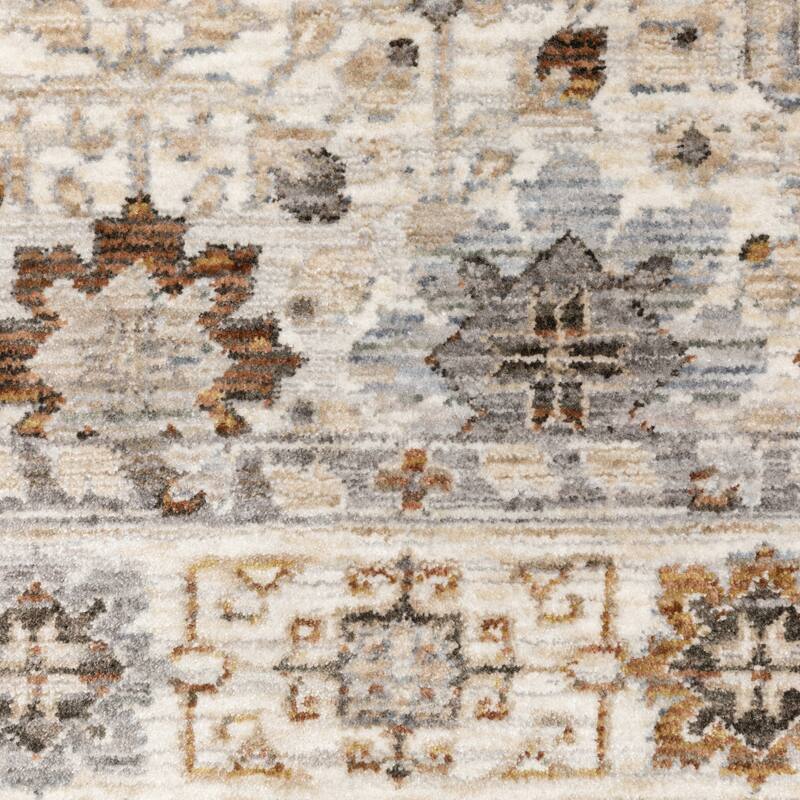 Style Haven Marley Vintage Floral Traditional Fringed Area Rug