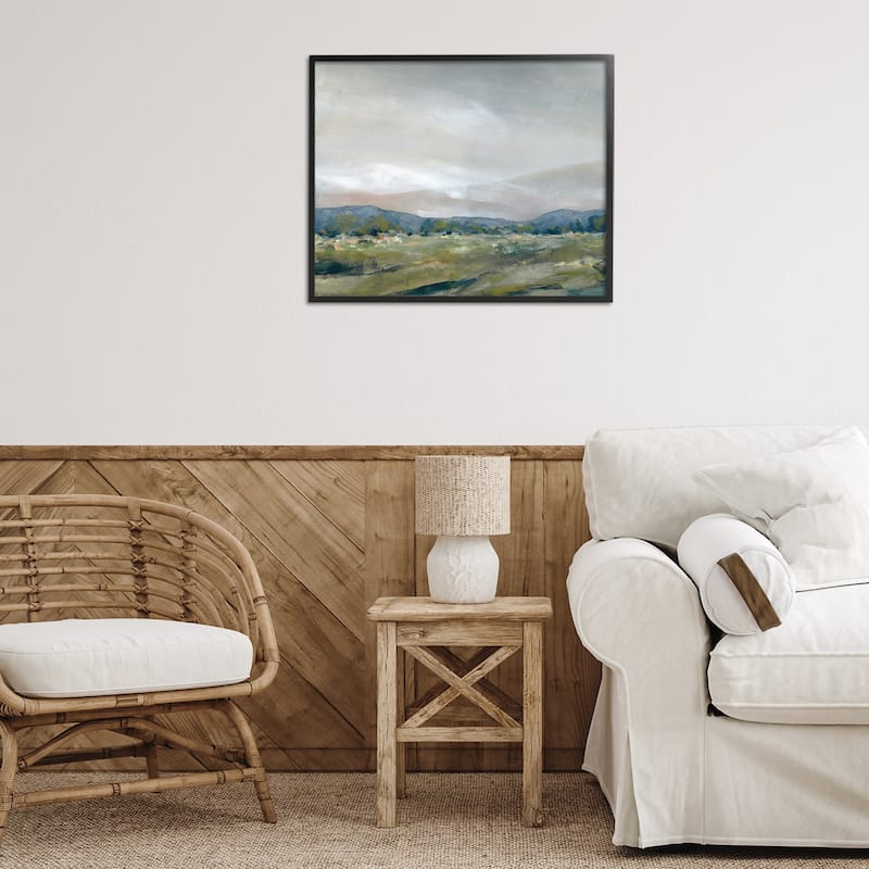 Stupell Foggy Morning Mountains Framed Giclee Art Design By Carol Robinson