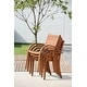 preview thumbnail 2 of 13, Tottenville Outdoor Patio FSC Certified Wood Stackable Chairs 2 or 4pc by Havenside Home