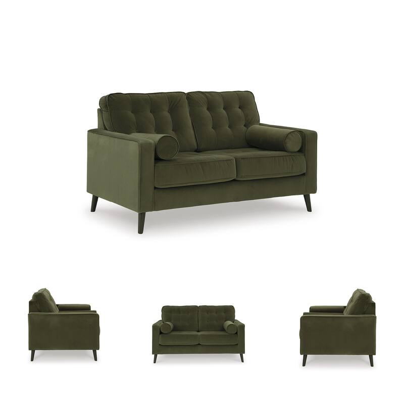 Signature Design by Ashley Reveon Lakes Green Loveseat - 61" W x 38" D x 38" H