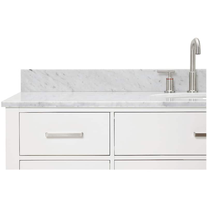 Ariel H061SCW2OVO Bristol 61" Free Standing Single Oval Basin Vanity